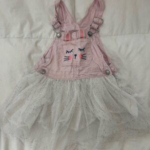 Oshkosh Easter Bunny Pink Overalls